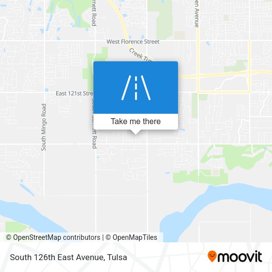Mapa de South 126th East Avenue
