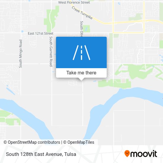 Mapa de South 128th East Avenue