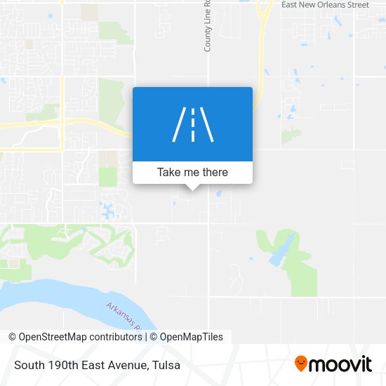 Mapa de South 190th East Avenue