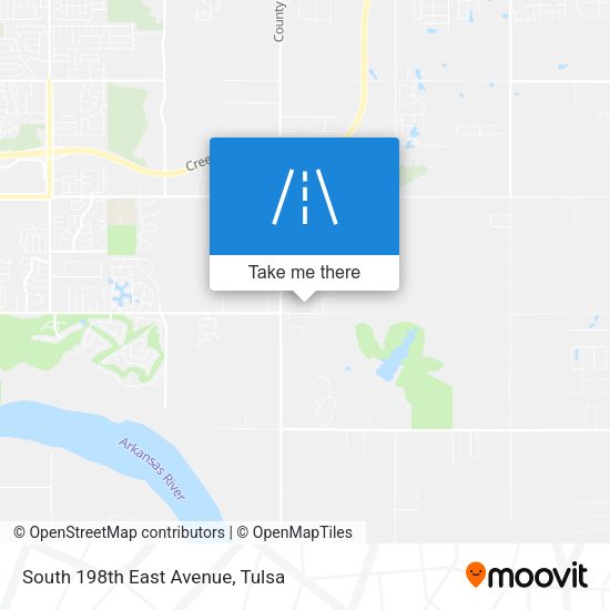 Mapa de South 198th East Avenue