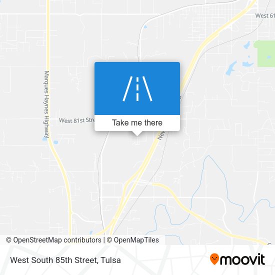 West South 85th Street map