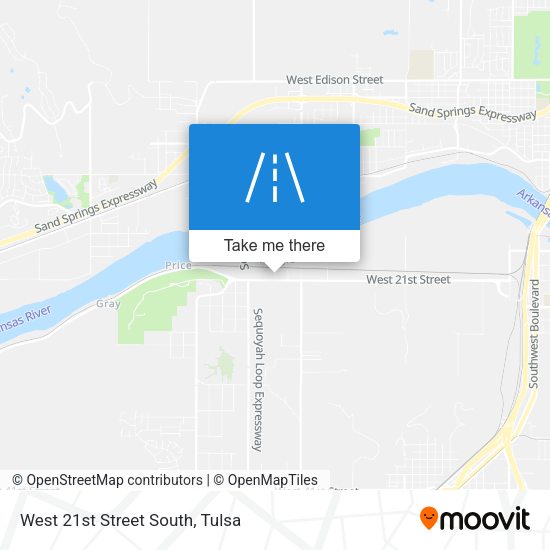 Mapa de West 21st Street South