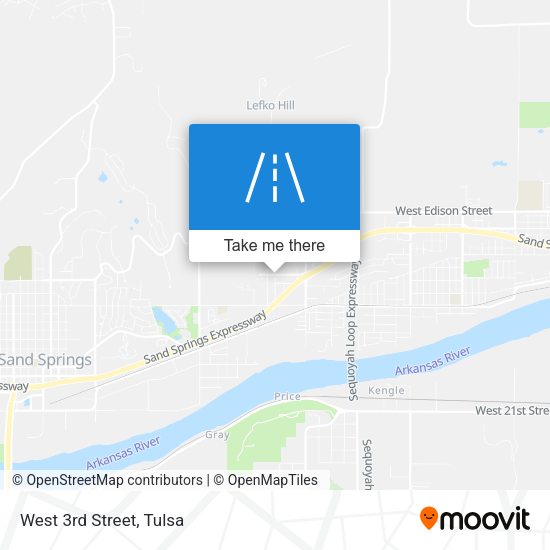 Mapa de West 3rd Street
