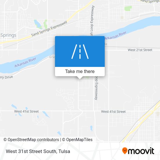 Mapa de West 31st Street South
