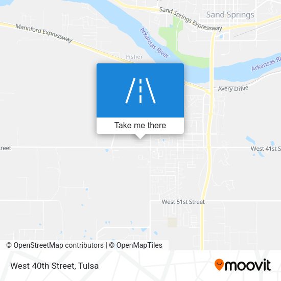 Mapa de West 40th Street