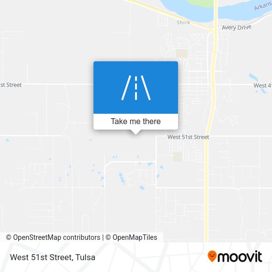 Mapa de West 51st Street