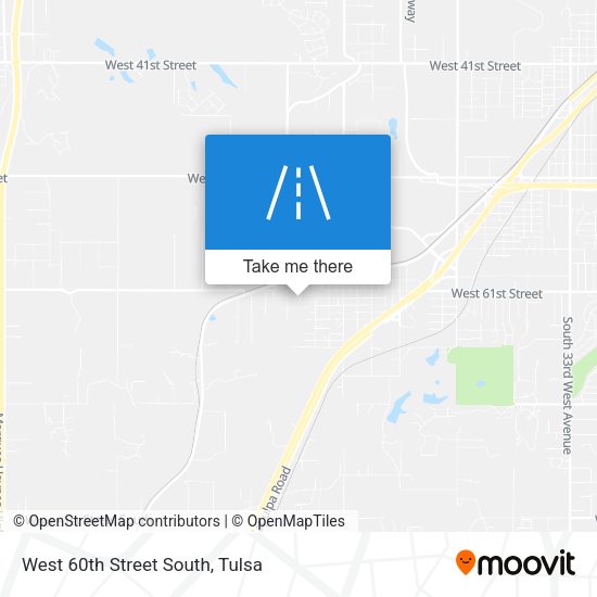West 60th Street South map
