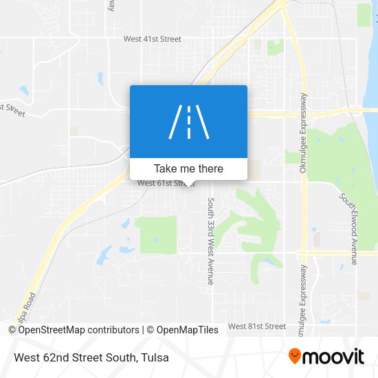 West 62nd Street South map