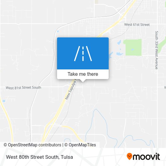 Mapa de West 80th Street South