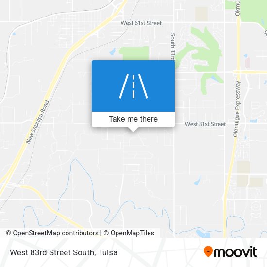 Mapa de West 83rd Street South