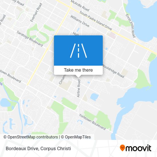 Mapa de Bordeaux Drive