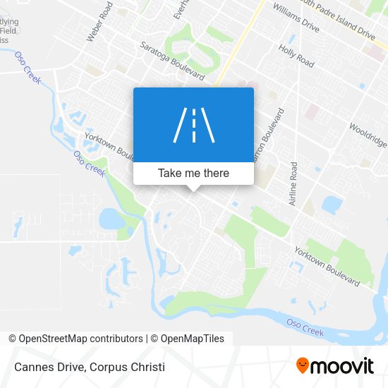 Cannes Drive map