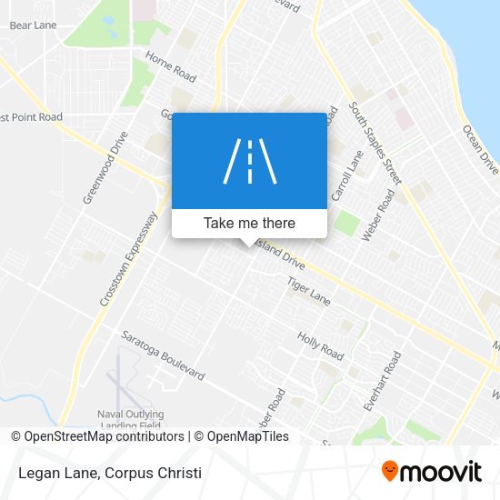 Legan Lane map