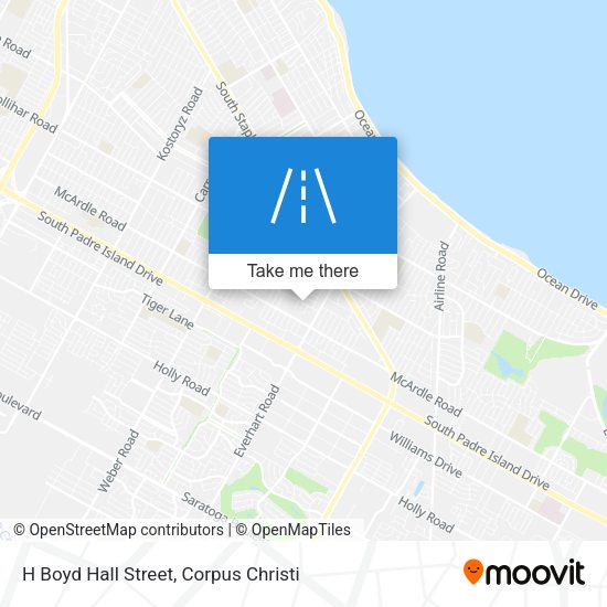 H Boyd Hall Street map