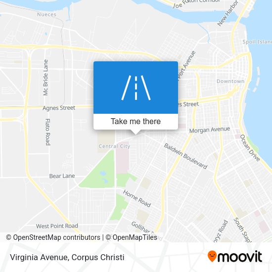 Virginia Avenue map