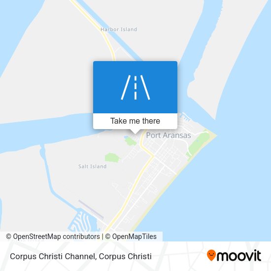 Mapa de Corpus Christi Channel