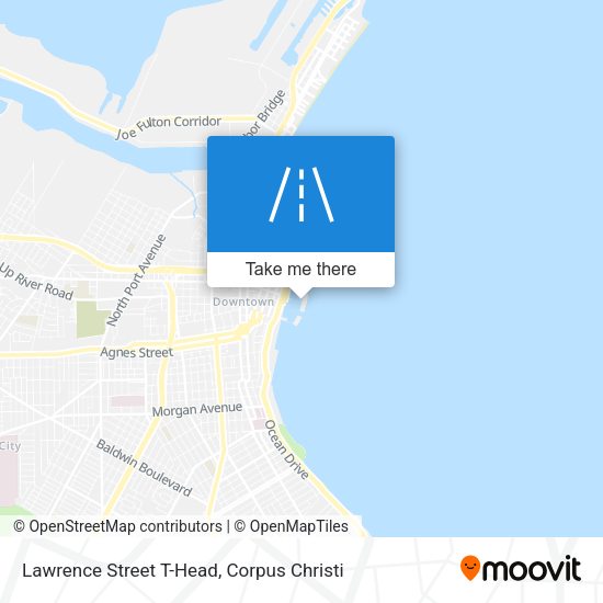 Mapa de Lawrence Street T-Head