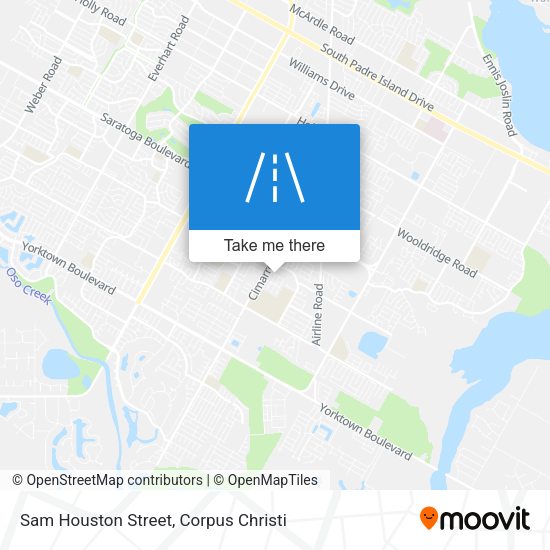Mapa de Sam Houston Street