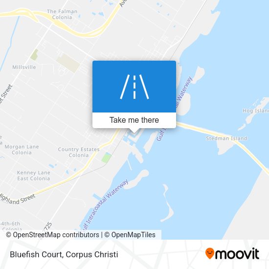 Bluefish Court map