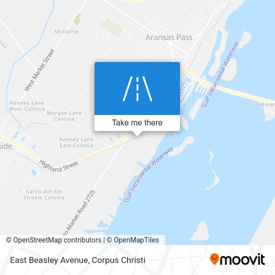 East Beasley Avenue map
