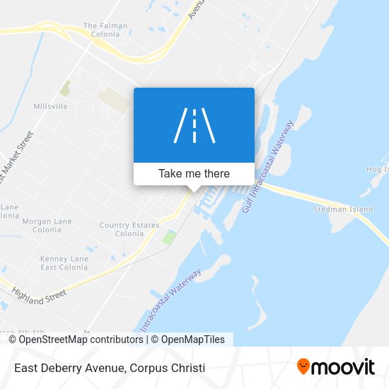 East Deberry Avenue map