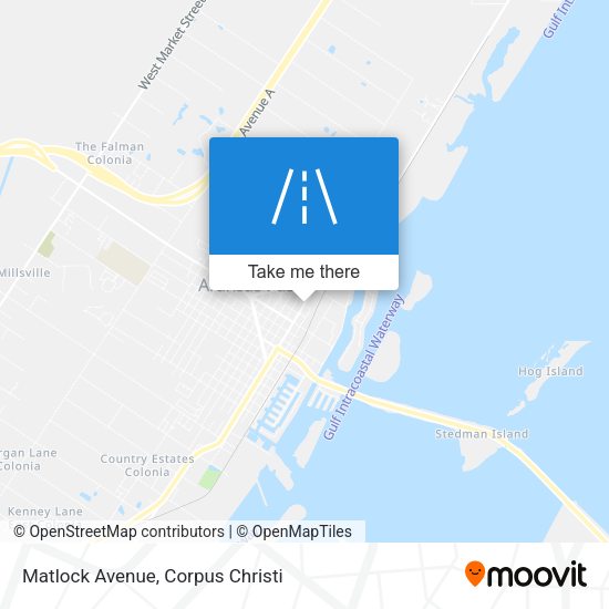 Matlock Avenue map