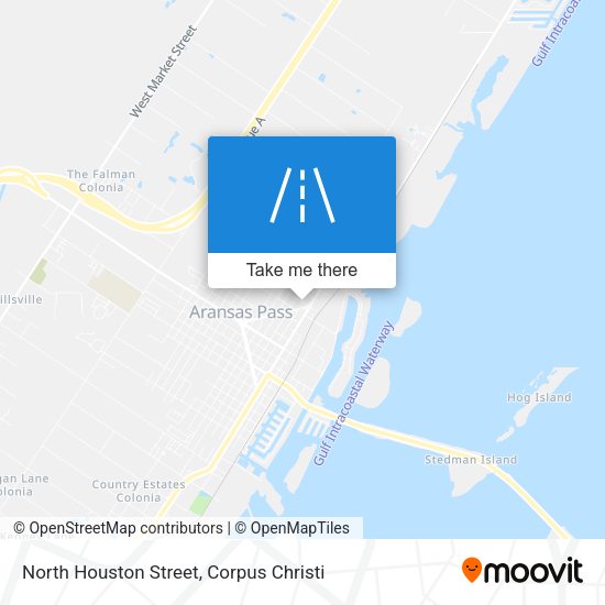 North Houston Street map