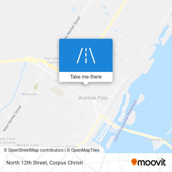 North 12th Street map