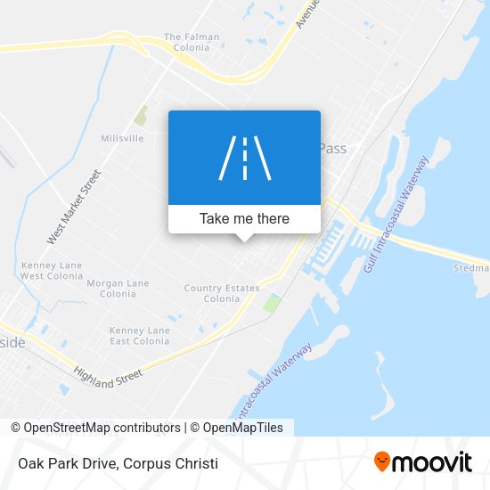 Oak Park Drive map