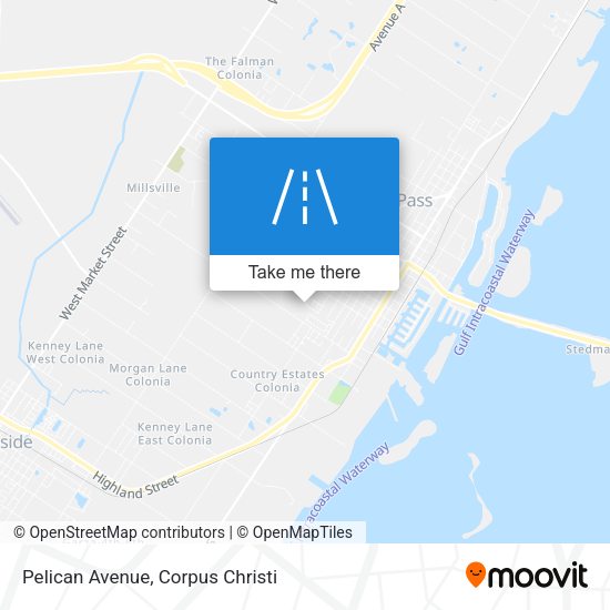 Pelican Avenue map