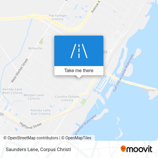 Mapa de Saunders Lane