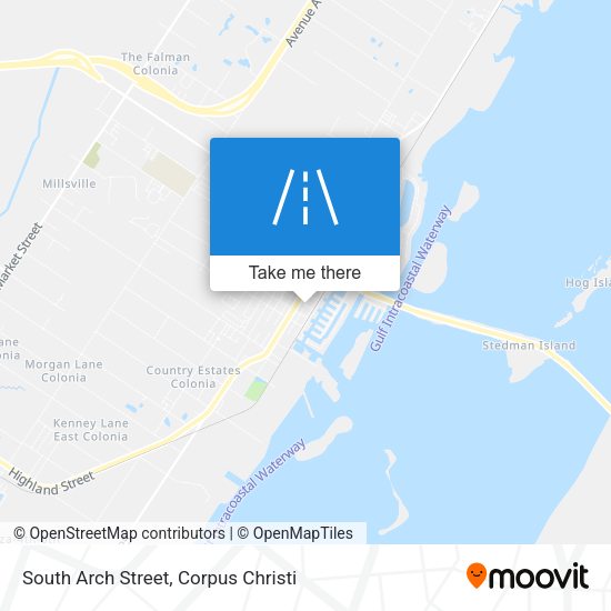 South Arch Street map
