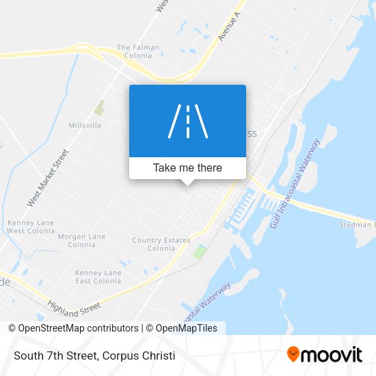 South 7th Street map