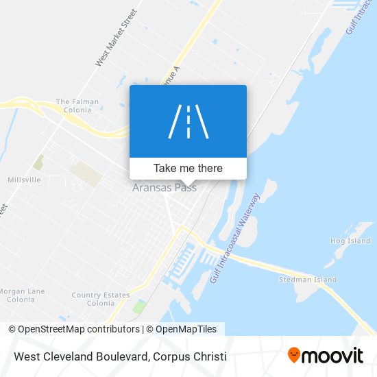 West Cleveland Boulevard map