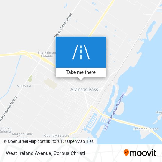 West Ireland Avenue map