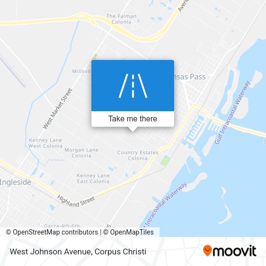 West Johnson Avenue map