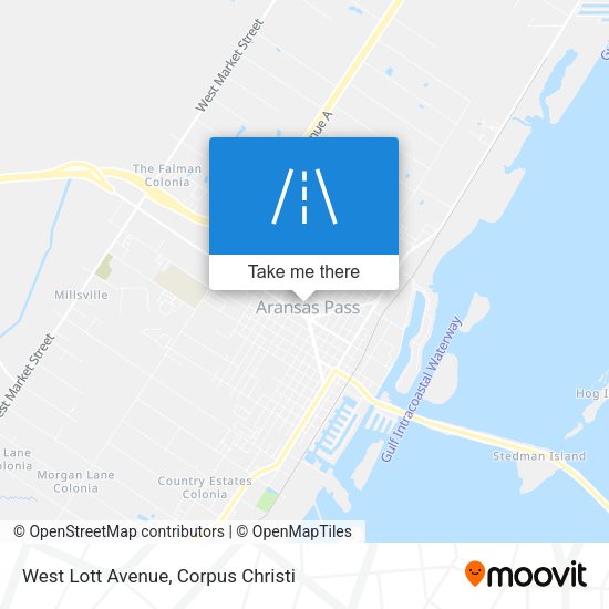 West Lott Avenue map