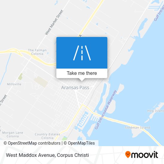 West Maddox Avenue map