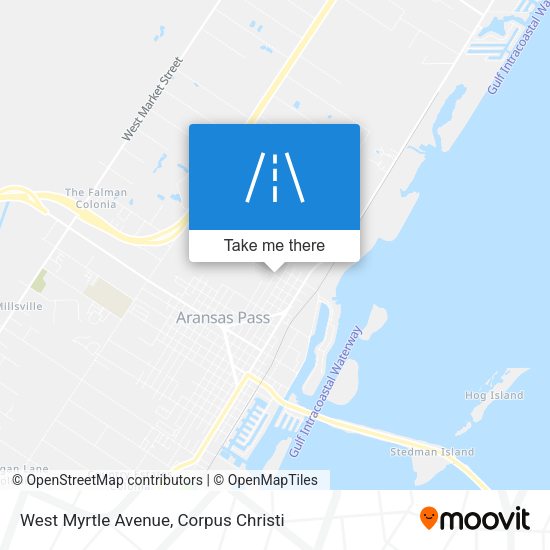 West Myrtle Avenue map