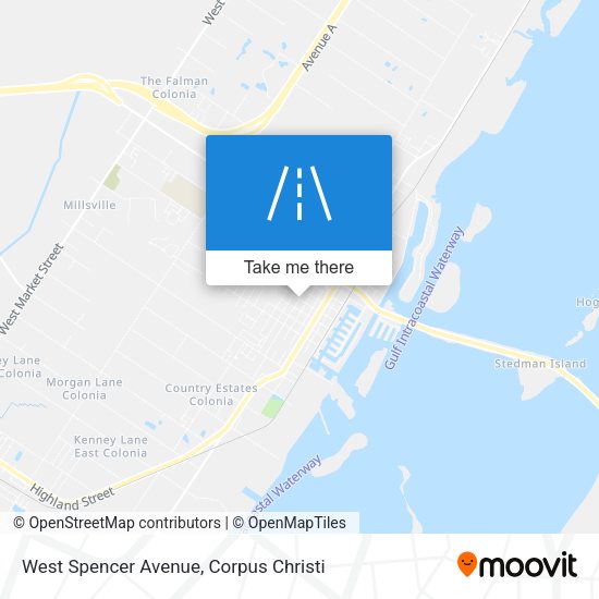 Mapa de West Spencer Avenue