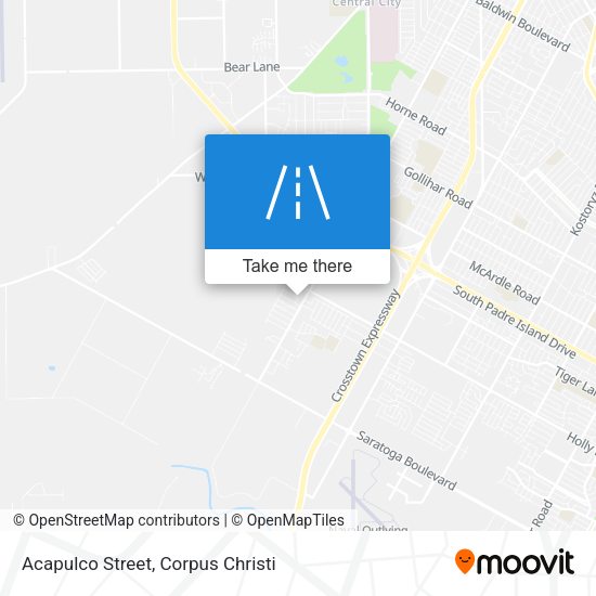 Acapulco Street map