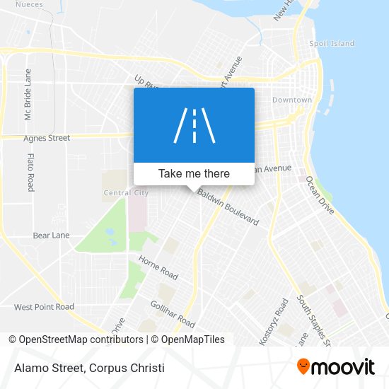 Alamo Street map