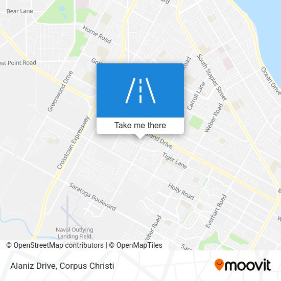 Alaniz Drive map