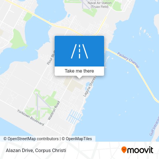 Alazan Drive map