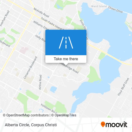 Alberta Circle map