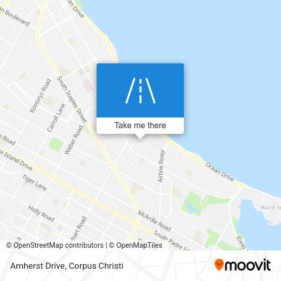 Amherst Drive map