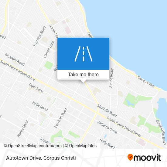 Autotown Drive map