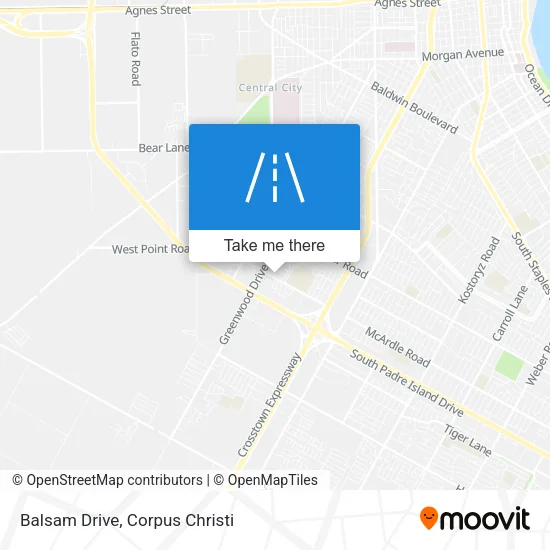 Balsam Drive map