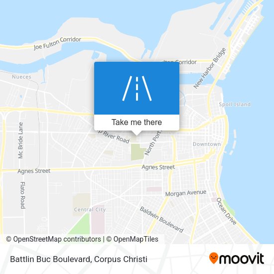 Battlin Buc Boulevard map