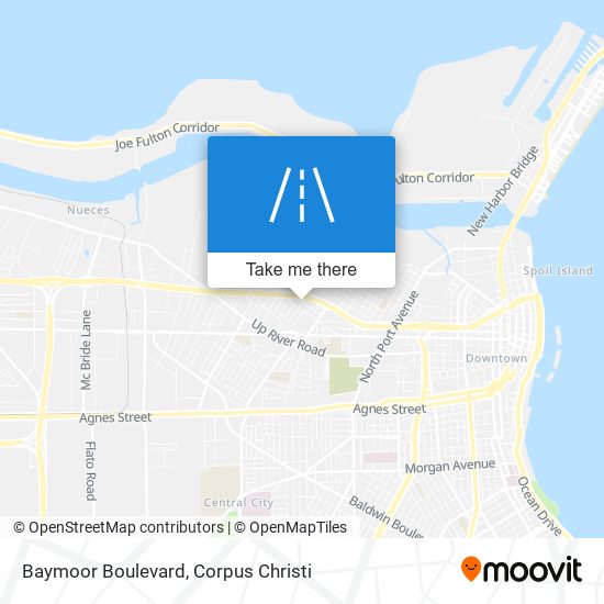 Baymoor Boulevard map